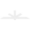 Ekena Millwork Kennewick Architectural Grade PVC Gable Bracket, 96"W x 28"H x 2"D x 6"F, 7/12 Pitch GBP096X28X0206KEN00 - alternate 4